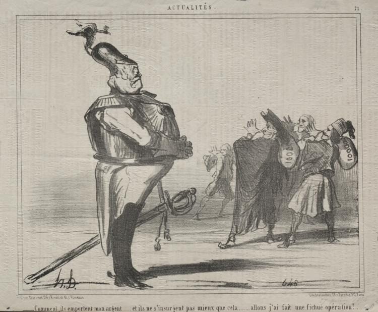 Why are they taking away my money... by Honoré Daumier (French, 1808–1879)
