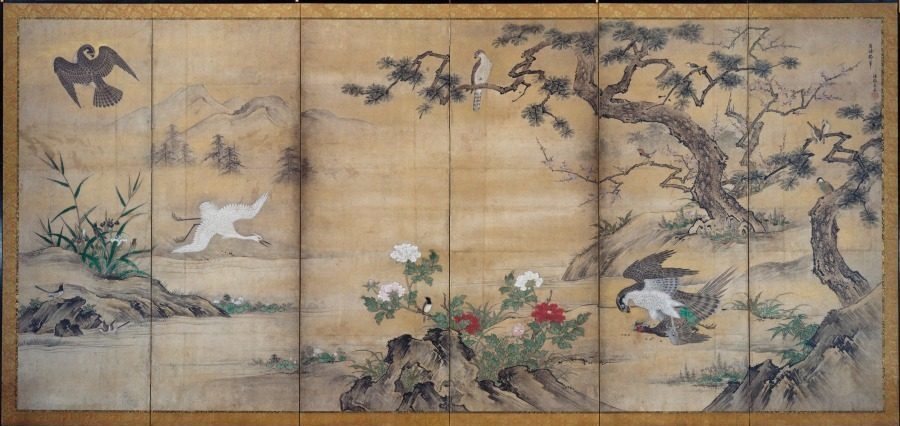 Birds and Flowers by Kano Shōei (Japanese, 1519–1592)