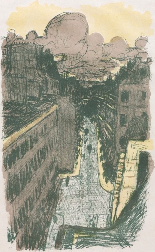 Street Scene from Above by Pierre Bonnard (French, 1867–1947)