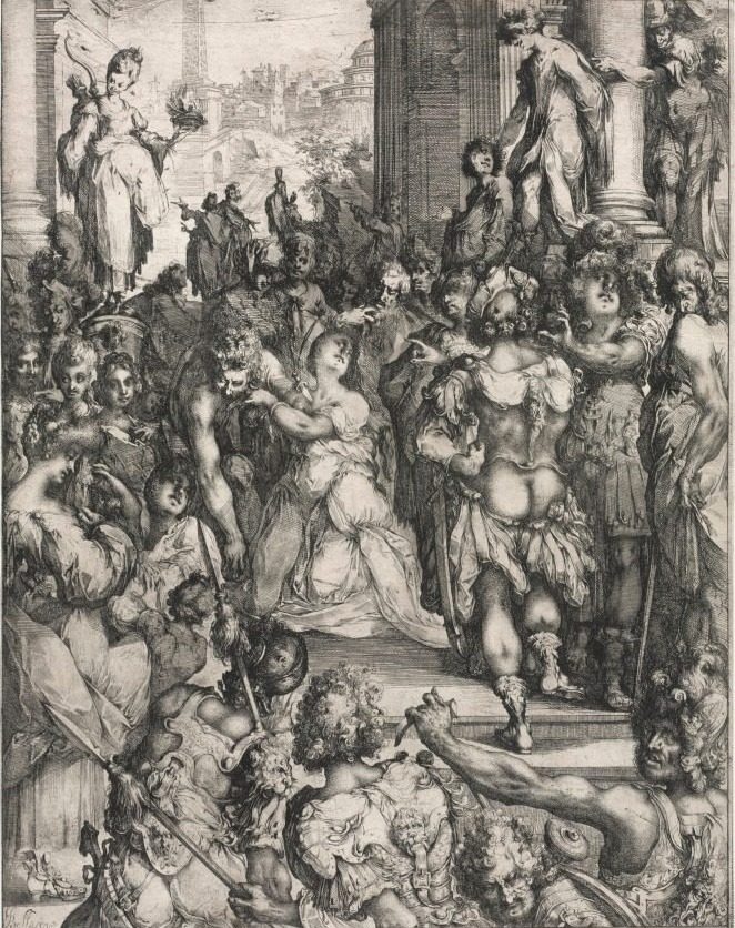 The Martyrdom of Saint Lucy by Jacques Bellange (French, c. 1575–1616)