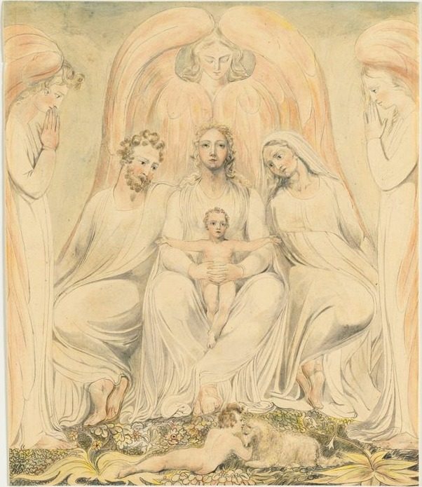 The Holy Family (Christ in the Lap of Truth) by William Blake (British, 1757–1827)
