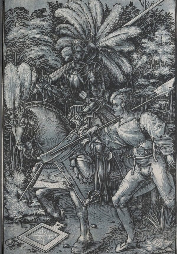 The Knight and  Lansquenet by Hans Wechtlin (German, 1480/85–after 1526)