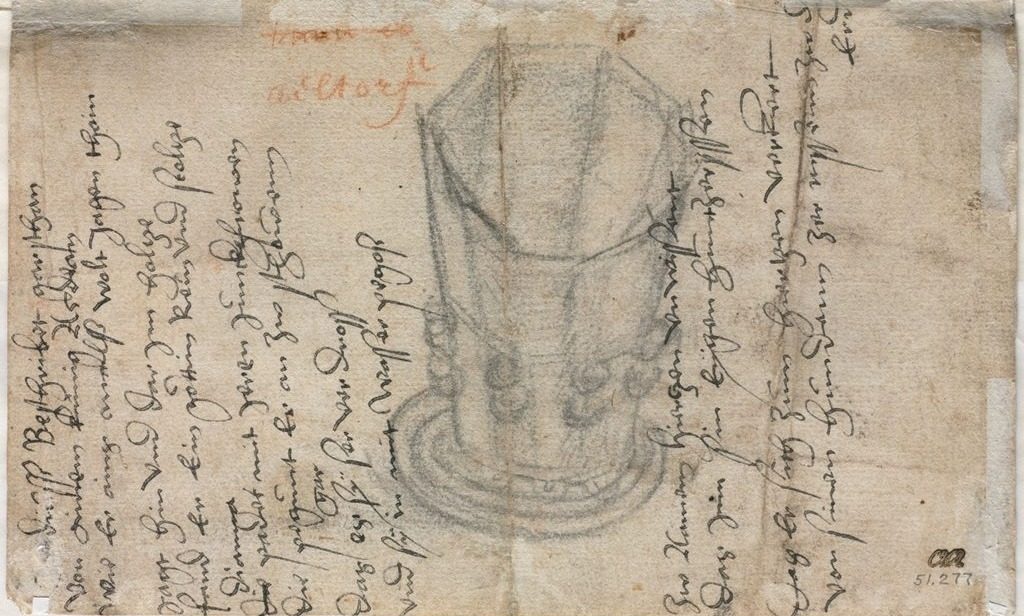 Eight-Sided Cup (verso) by Wolfgang Huber (Austrian, 1490–1553)