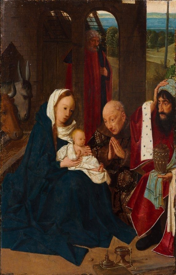 The Adoration of the Magi by Geertgen tot Sint Jans (Netherlandish, c. 1460-c. 1490)