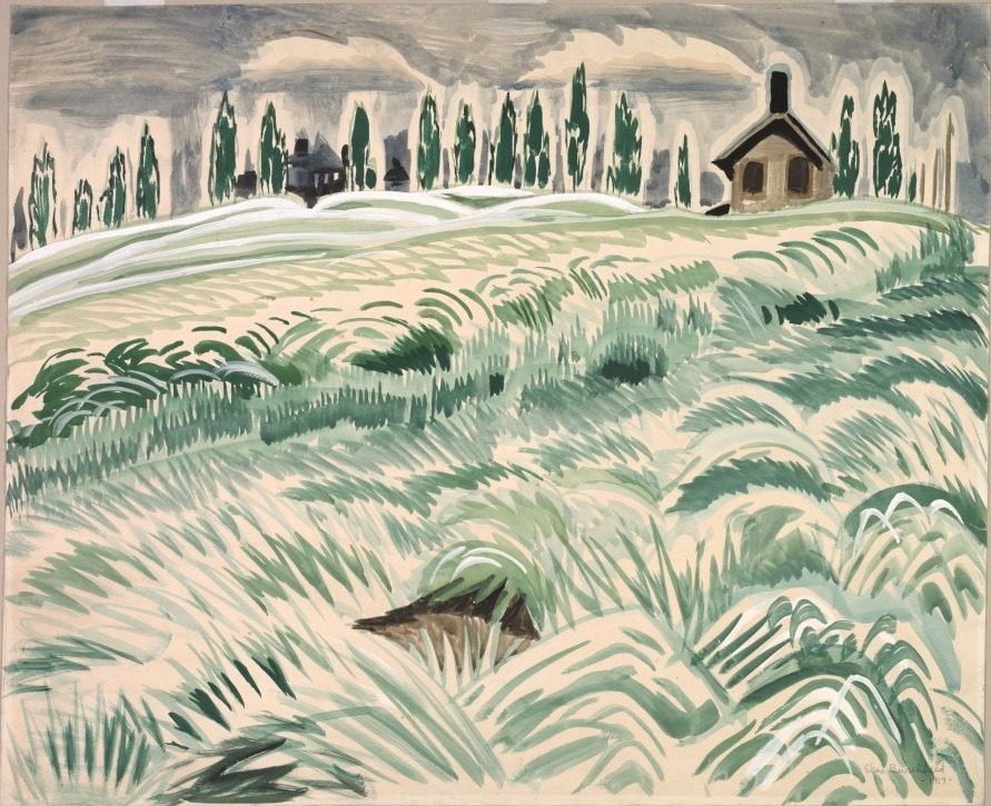 Hillside by Charles Burchfield (American, 1893–1967)