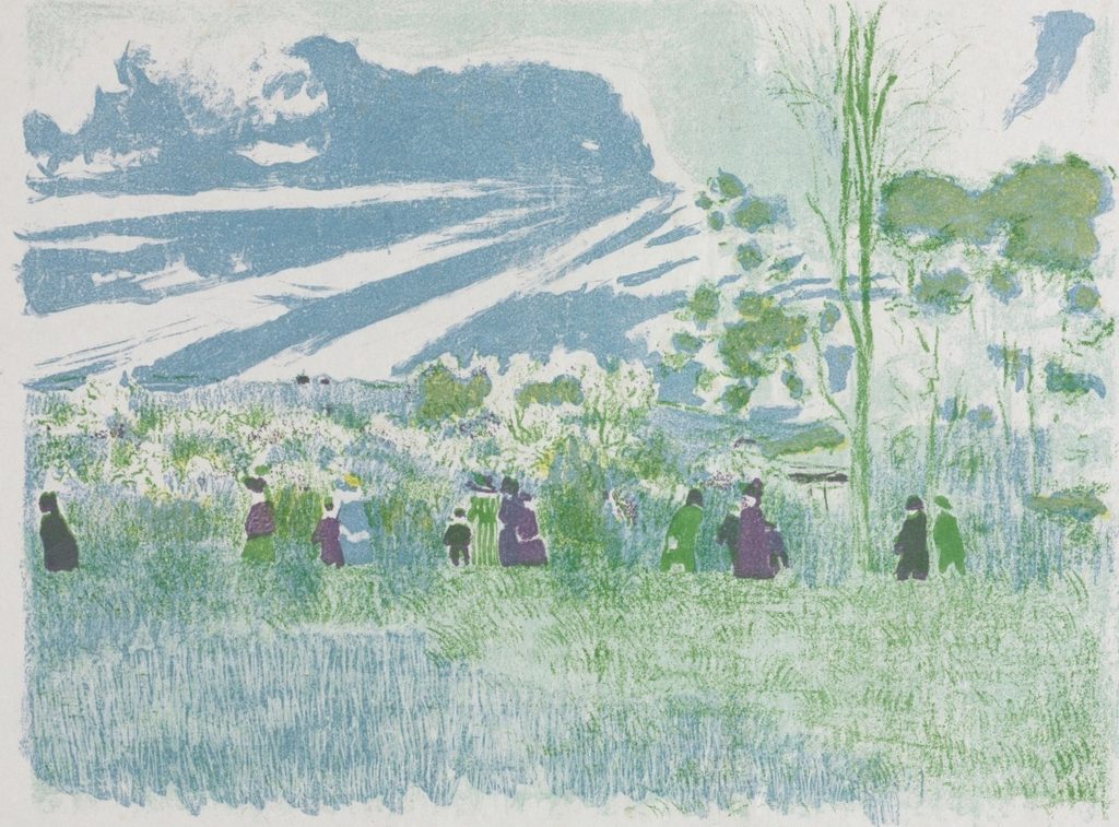 Across the Fields by Édouard Vuillard (French, 1868–1940)
