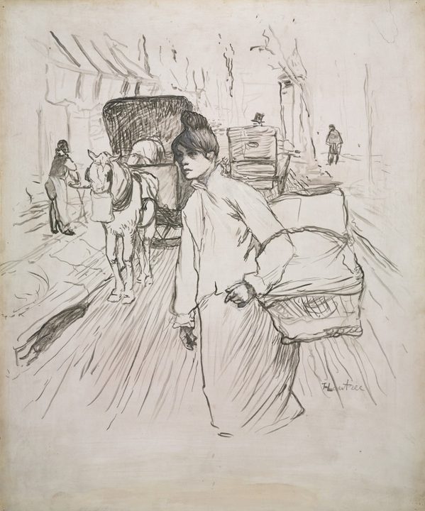 The Laundress by Henri de Toulouse-Lautrec (French, 1864–1901)
