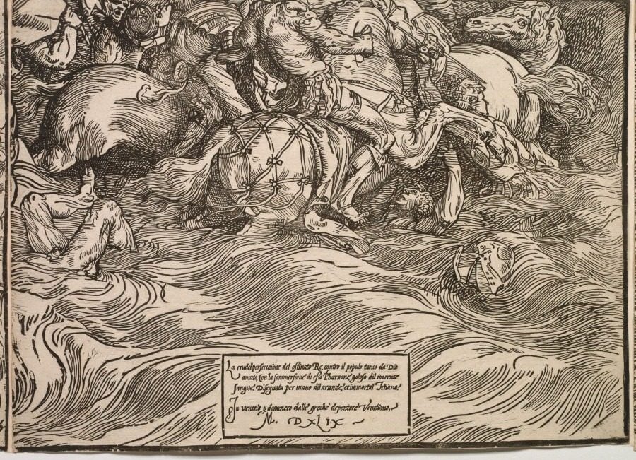 The Submersion of Pharaoh's Army in the Red Sea by Titian (Italian, c. 1488–1576)