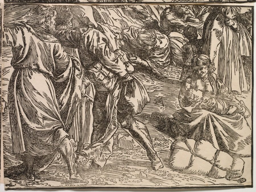 The Submersion of Pharaoh's Army in the Red Sea by Titian (Italian, c. 1488–1576)