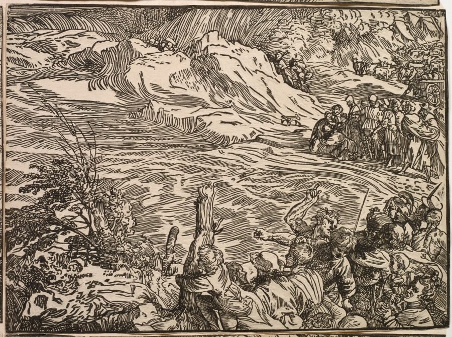 The Submersion of Pharaoh's Army in the Red Sea by Titian (Italian, c. 1488–1576)