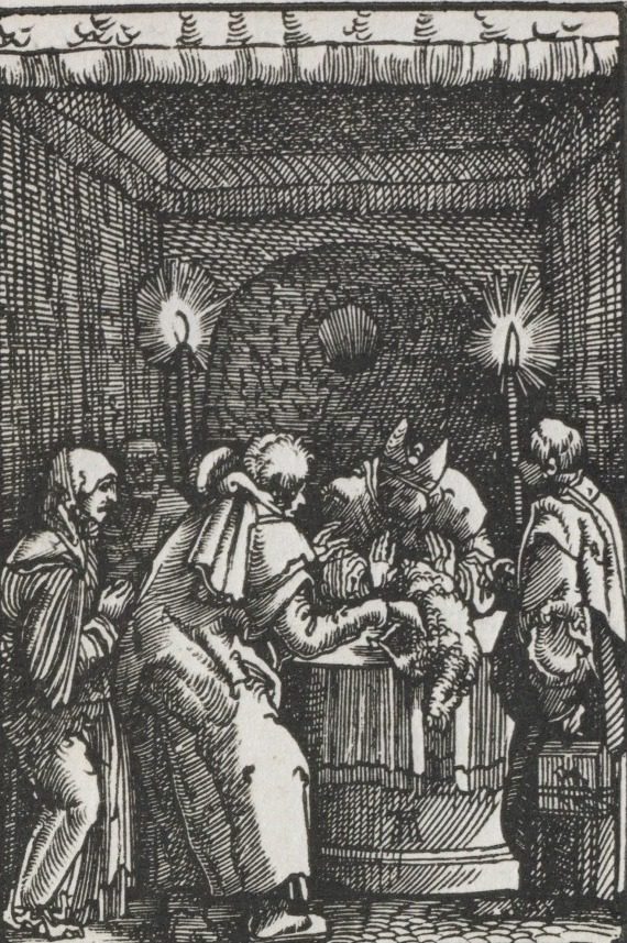 The Fall and Redemption of Man:  Joachim's Offering Rejected by the High Priest by Albrecht Altdorfer (German, c. 1480–1538)