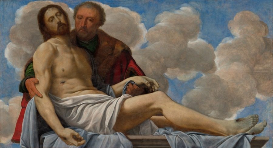 Christ with Joseph of Arimathea by Giovanni Girolamo Savoldo (Italian, c. 1480–after 1548)