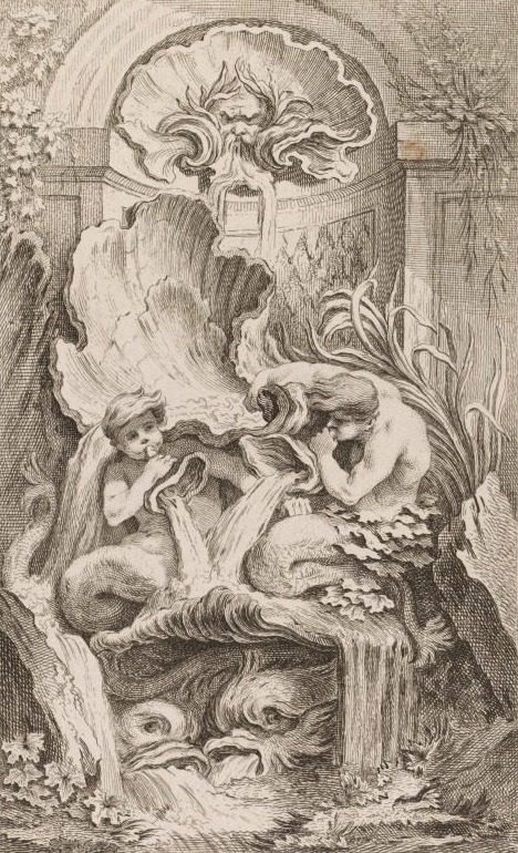 No. 6: Fountain with Two Tritons Blowing Conch Shells by Gabriel Huquier (French, 1695–1772)