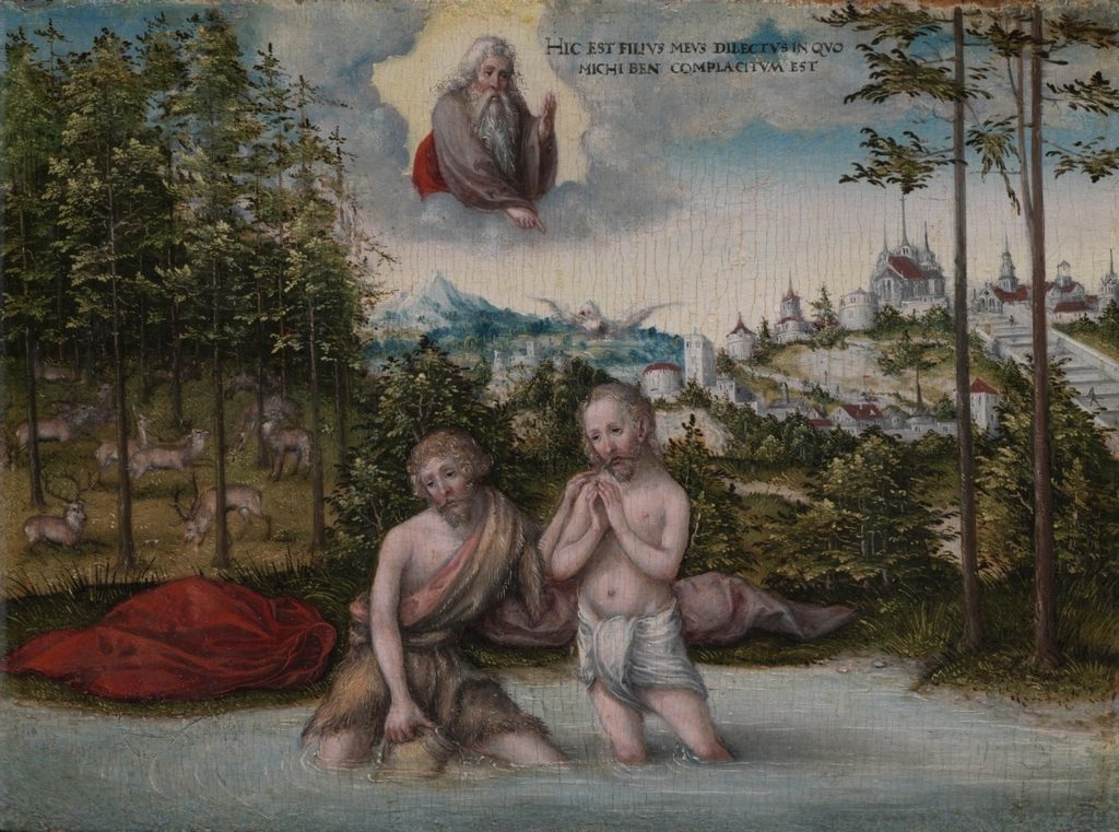 The Baptism of Christ by Lucas Cranach (German, 1472–1553)