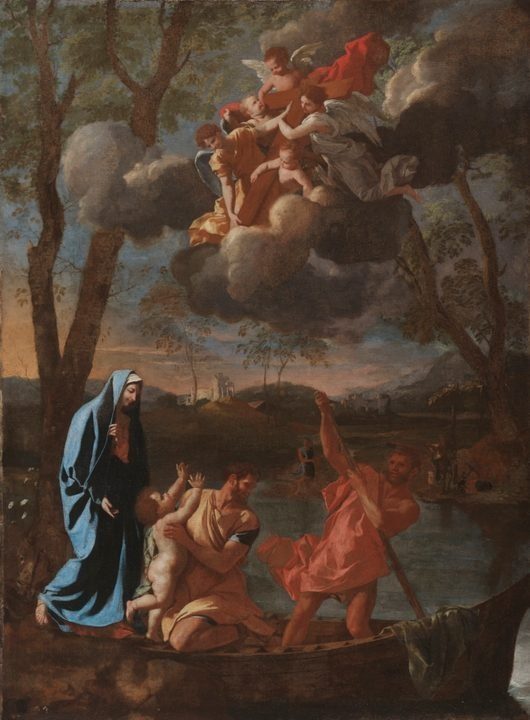The Return of the Holy Family to Nazareth by Nicolas Poussin (French, 1594–1665)