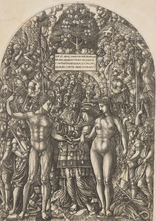 Marriage of Adam and Eve by Jean Duvet (French, 1485–1561)