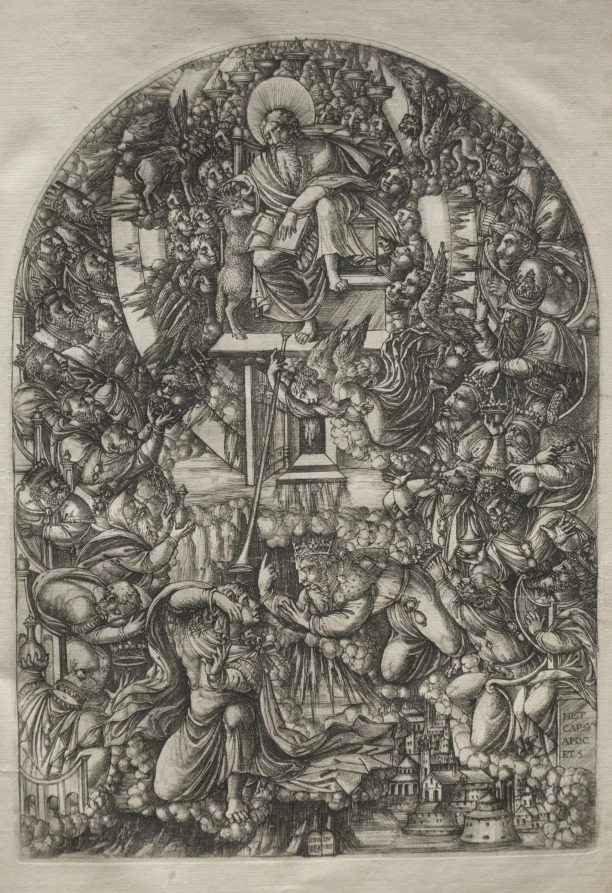 The Apocalypse:  St. John Summoned to Heaven by Jean Duvet (French, 1485–1561)