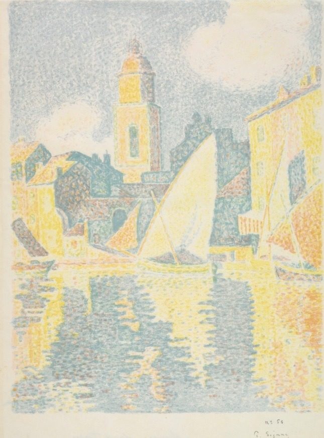Saint-Tropez:  The Port by Paul Signac (French, 1863–1935)