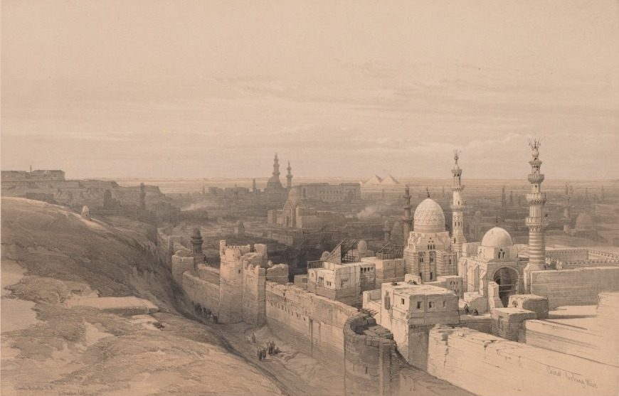Egypt and Nubia, Volume III, No. 26, Cairo, Looking West by Louis Haghe (British, 1806–1885)