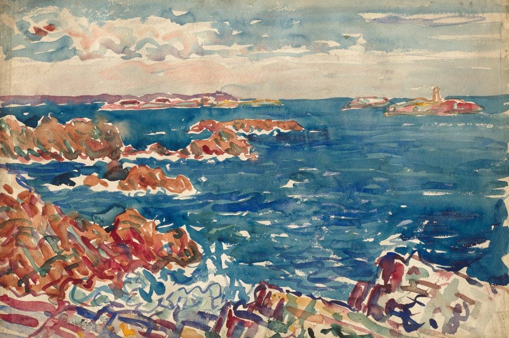 The Rocky Seashore by Maurice Prendergast (American, born Newfoundland [now Canada], 1858–1924)