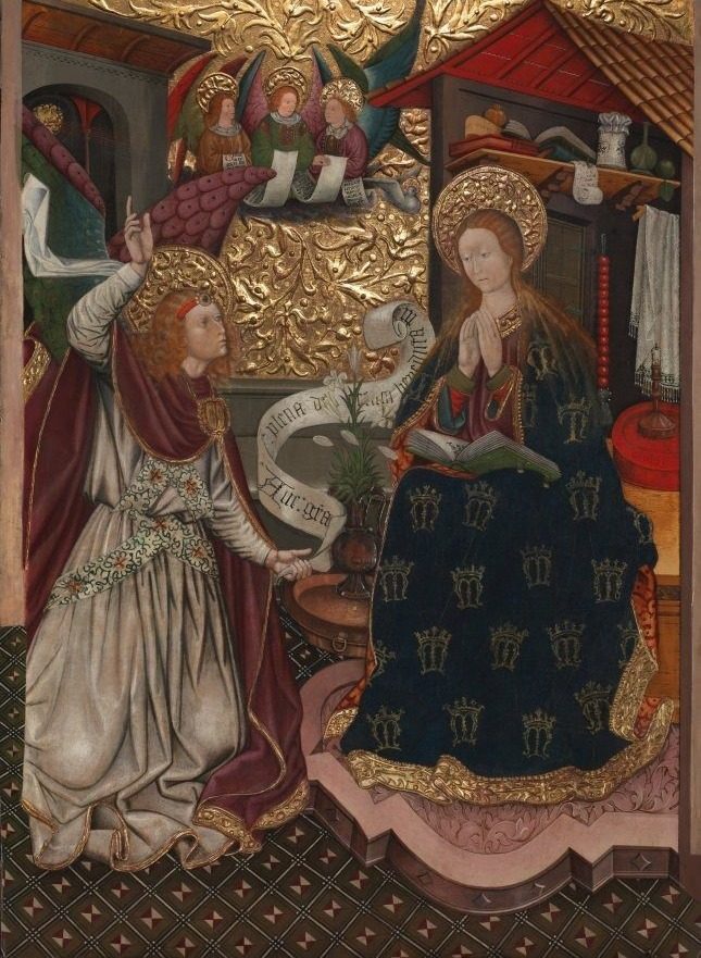The Annunciation by Jaume Ferrer the Younger (Spanish, Catalonia died c. 1460/70)