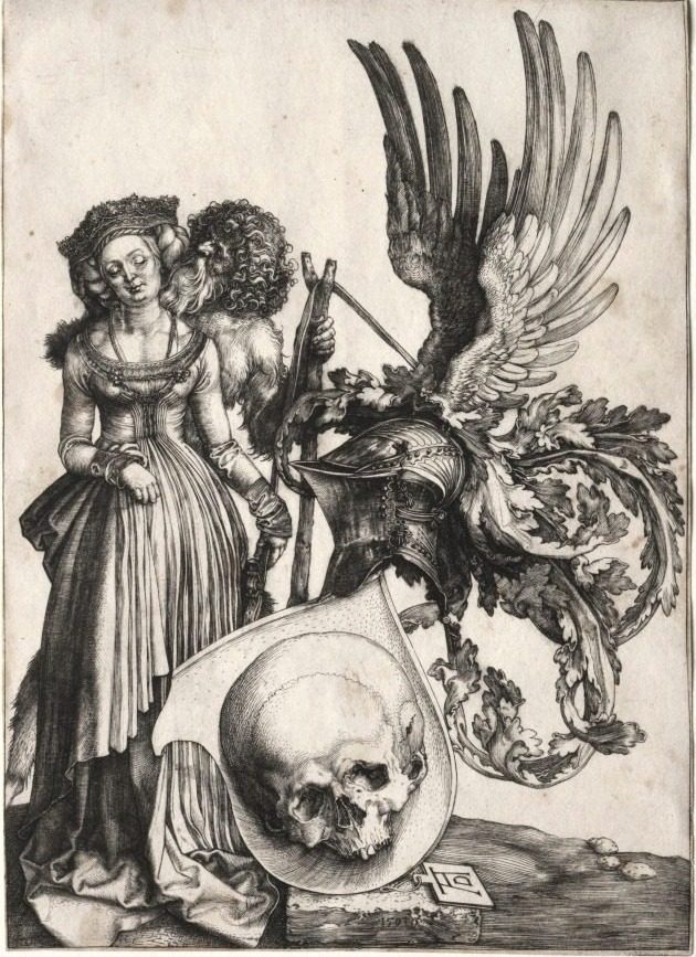 Coat of Arms with a Skull by Albrecht Dürer (German, 1471–1528)