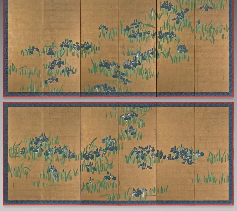 Irises by Watanabe Shikō (Japanese, 1683–1755)