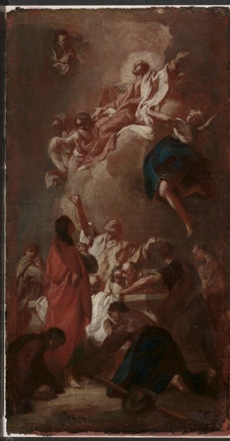 Sketch for "The Assumption of the Virgin" (for St. James, Zbraslav, near Prague)? by Giovanni Battista Piazzetta (Italian, 1682–1754)