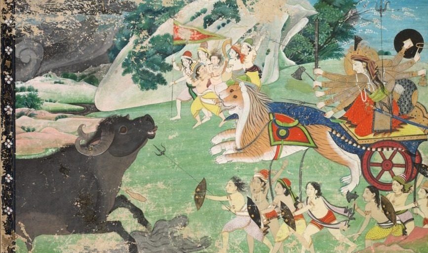 Durga Slaying Mahisha