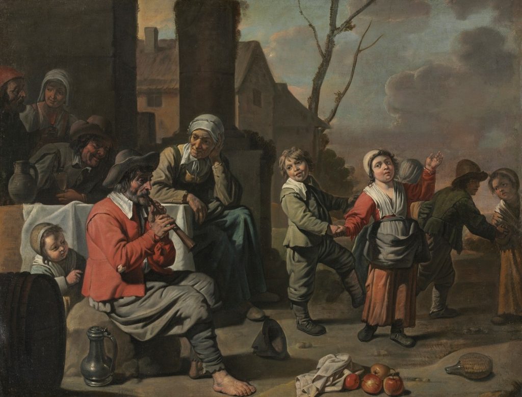 Peasant Children Dancing by Le Nain (French)