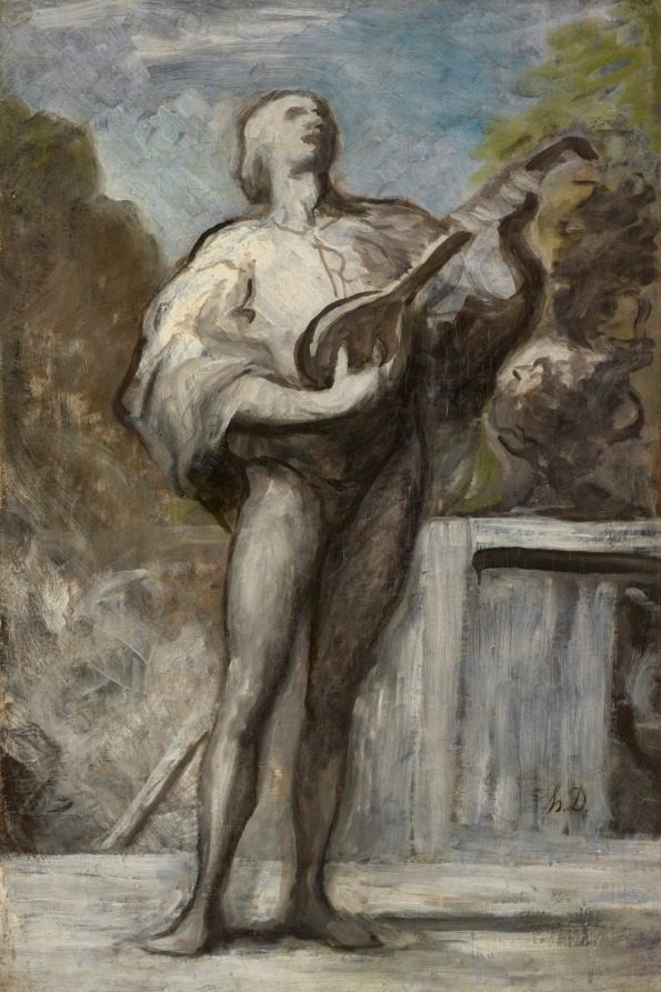 The Troubadour by Honoré Daumier (French, 1808–1879)