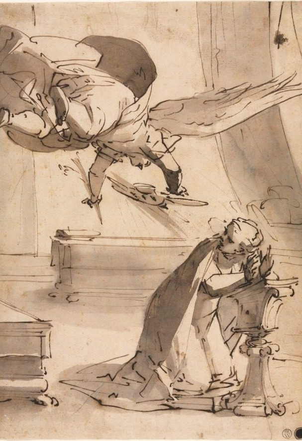 The Annunciation by Luca Cambiaso (Italian, 1527–1585)