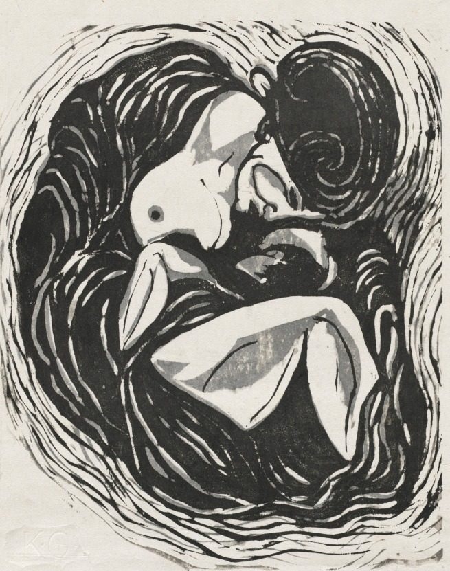 Mother and Child by Koshiro Onchi (Japanese, 1891–1955)
