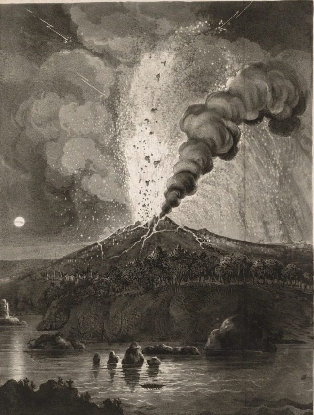 Eruption of Mount Aetna in 1669 by Thomas Sutherland (British, 1785–1838)