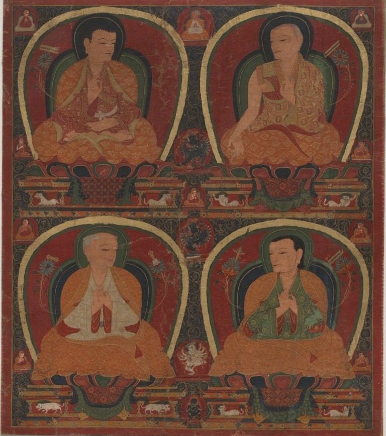 Four seated Masters