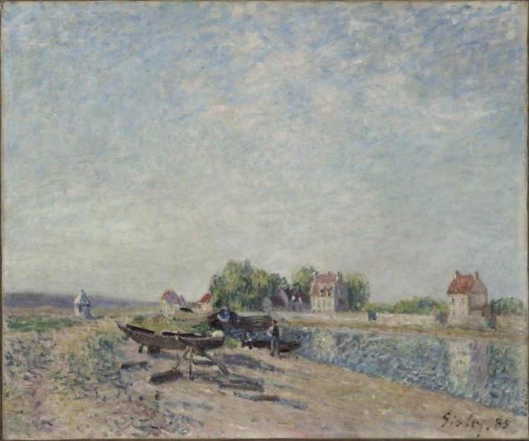 Saint-Mammès, Loing Canal by Alfred Sisley (French, 1840–1899)