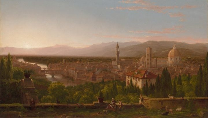 View of Florence by Thomas Cole (American, born England,1801–1848)