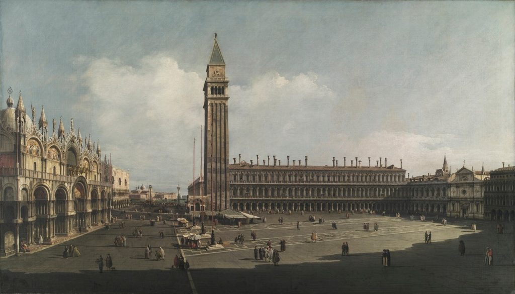 Piazza San Marco, Venice by Bernardo Bellotto (Italian, 1721–1780)