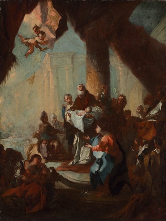 Study for "The Presentation of Christ in the Temple" (for Saint Ulrich, Vienna) by Franz Anton Maulbertsch (Austrian, 1724–1796)