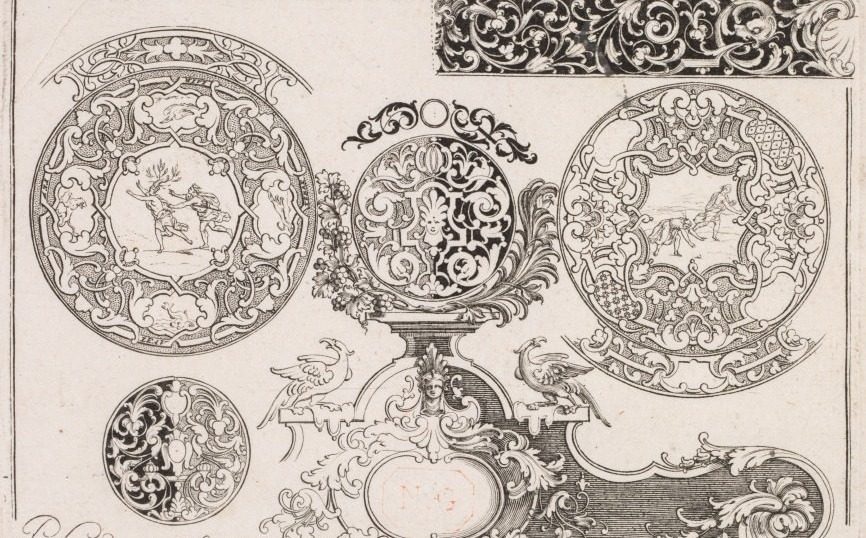 # 3 from " Livre second essais de Gravjre "
Second book of Engraved Designs by Pierre Bourdon (French)