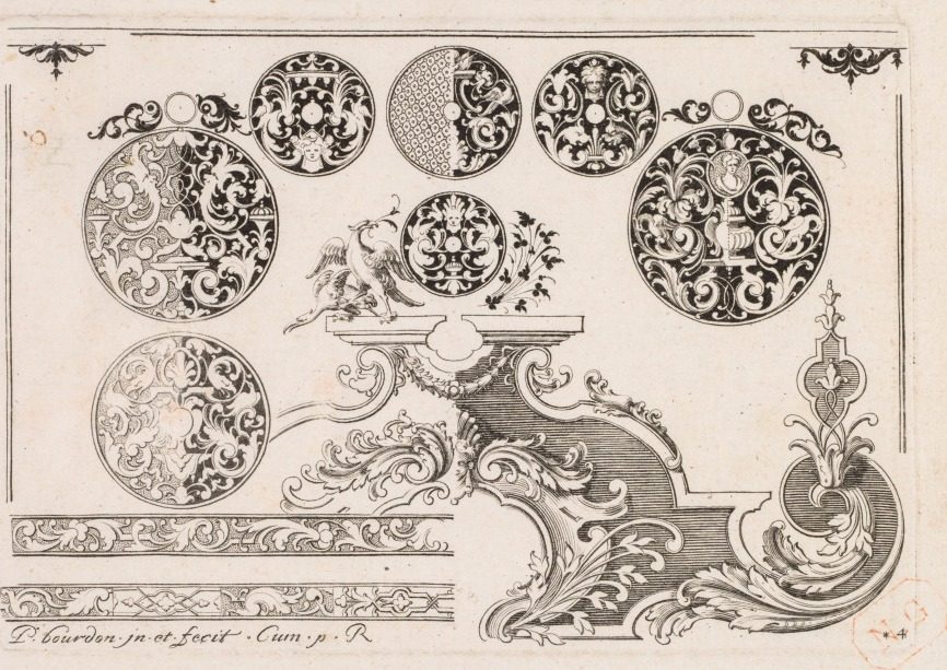 # 5 from " Livre second essais de gravjre " second book of Engraved Designs by Pierre Bourdon (French)