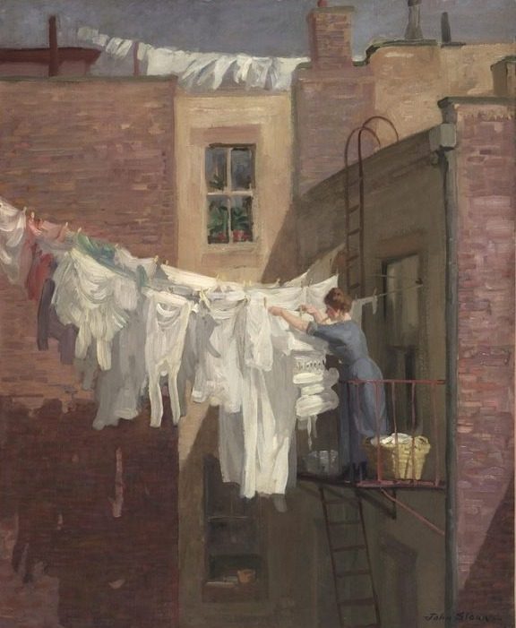 A Woman's Work by John Sloan (American, 1871–1951)