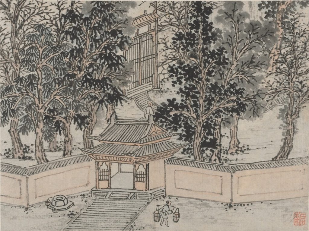 Tiger-Flight Spring at the Back Gate, from Twelve Views of Tiger Hill, Suzhou by Shen Zhou (Chinese, 1427–1509)