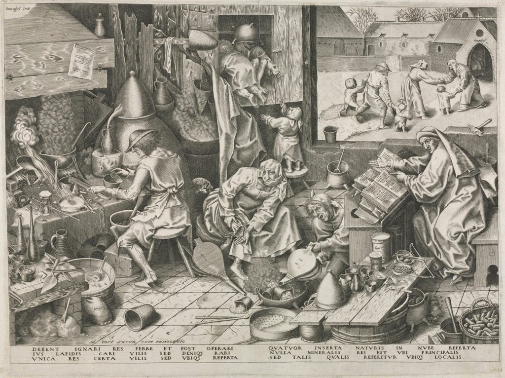 Alchemist by Philip Galle (Flemish, 1537–1612)