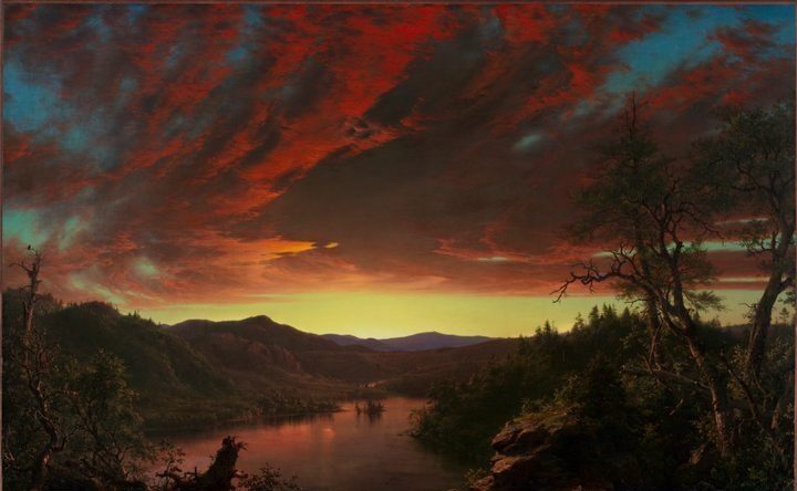 Twilight in the Wilderness by Frederic Edwin Church (American, 1826–1900)