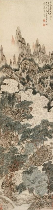 Morning Sun over Heavenly Citadel Peak by Ding Yunpeng (Chinese, 1547-c. 1628)