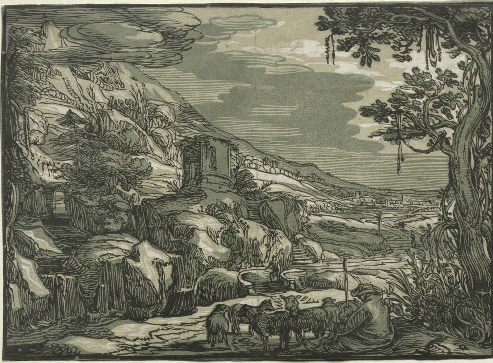 Arcadian Landscape by Esaias van de Velde (Dutch, 1587–1630)