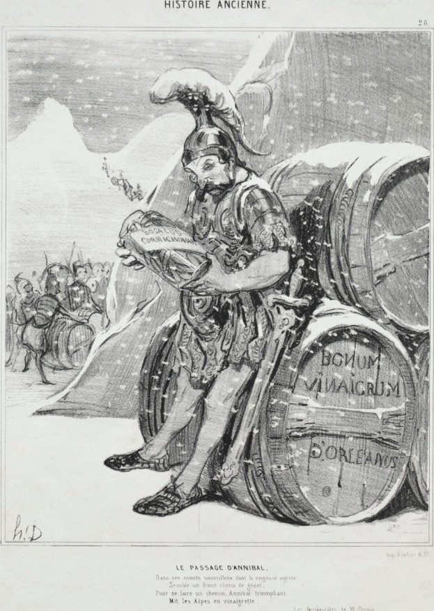 Hannibal's Crossing by Honoré Daumier (French, 1808–1879)