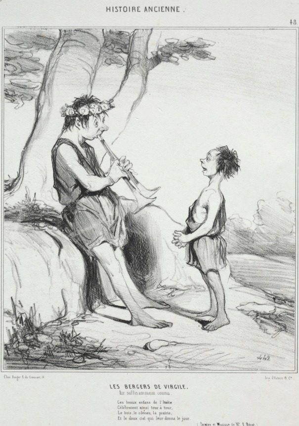The Shepherds of Virgil by Honoré Daumier (French, 1808–1879)