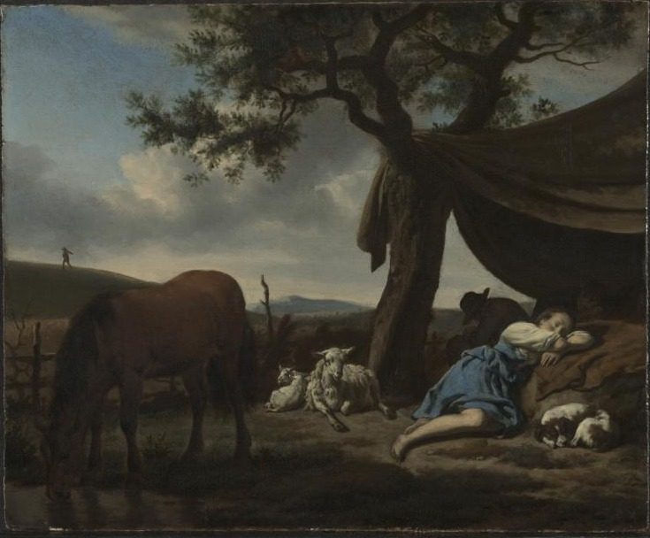 Sleeping Shepherds by Adriaen van de Velde (Dutch, 1636–1672)